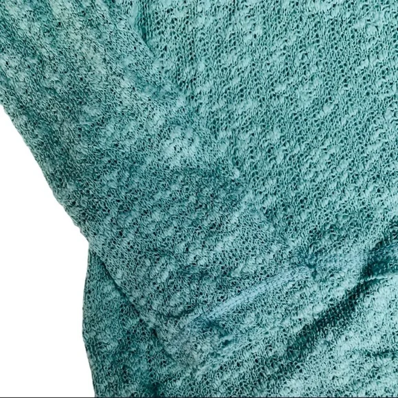 Free People Ocean Air Hacci Top Color Misty Forest - Picture 3 of 9